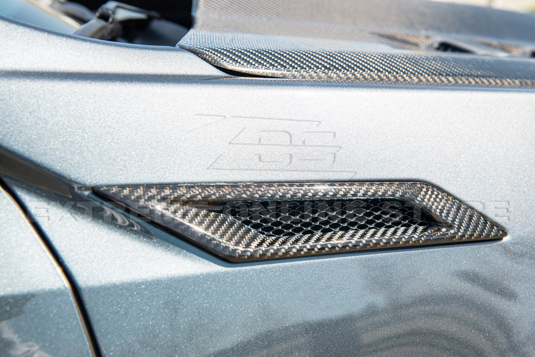 2009-15 Cadillac CTS-V Dry Carbon Fiber Side Bumper Fender Vents