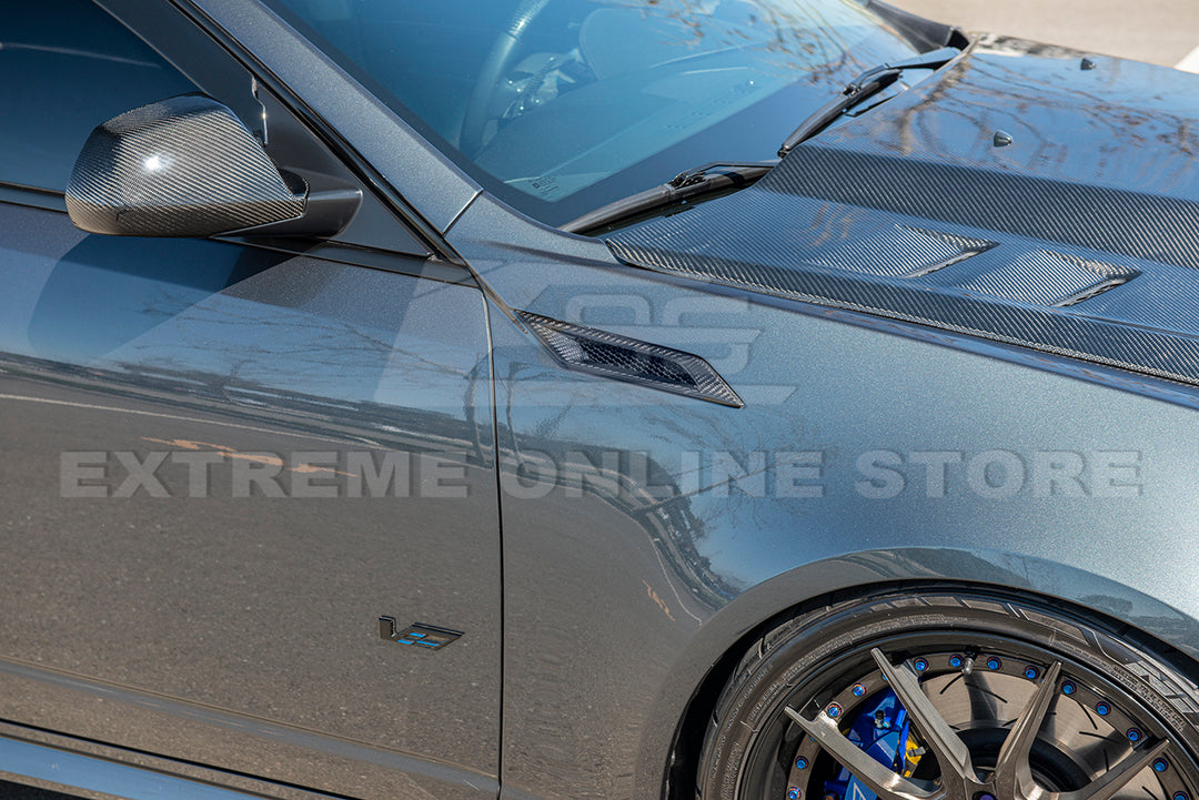 2009-15 Cadillac CTS-V Dry Carbon Fiber Side Bumper Fender Vents