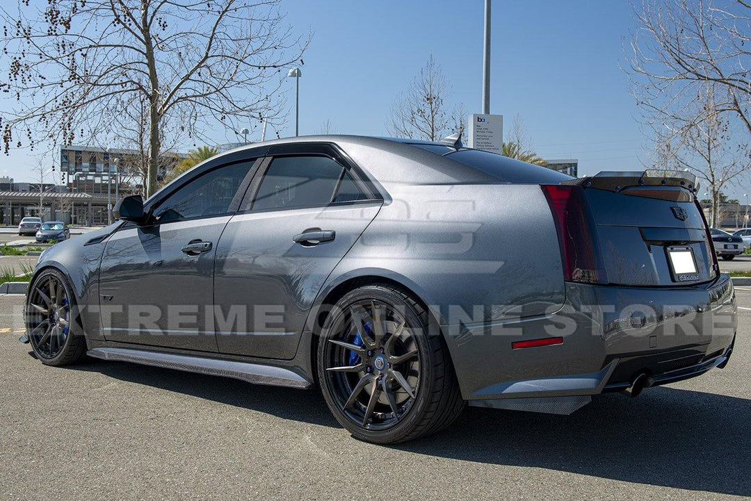 2009-14 Cadillac CTS-V Carbon Fiber Side Skirts - Extreme Online Store