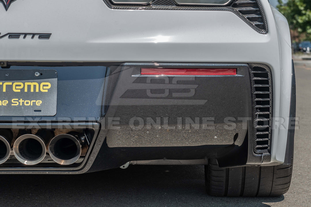 Corvette C7 DRY CARBON FIBER Replacement Rear Diffuser Vent