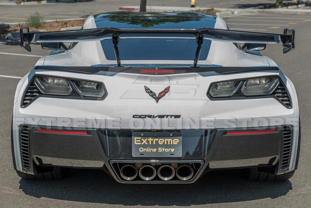 Corvette C7 DRY CARBON FIBER Replacement Rear Diffuser Vent