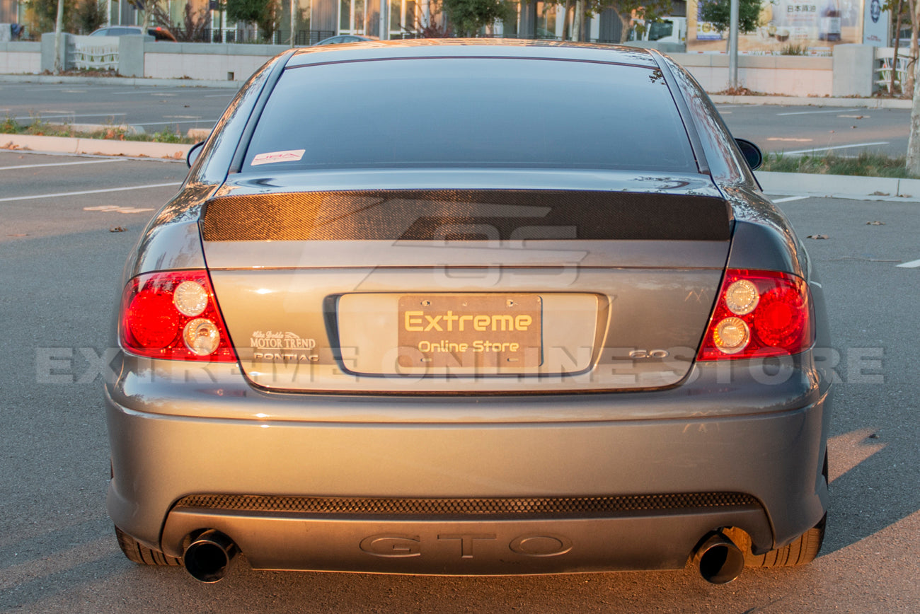Carbon fiber rear trunk spoiler for 2004-06 Pontiac GTO