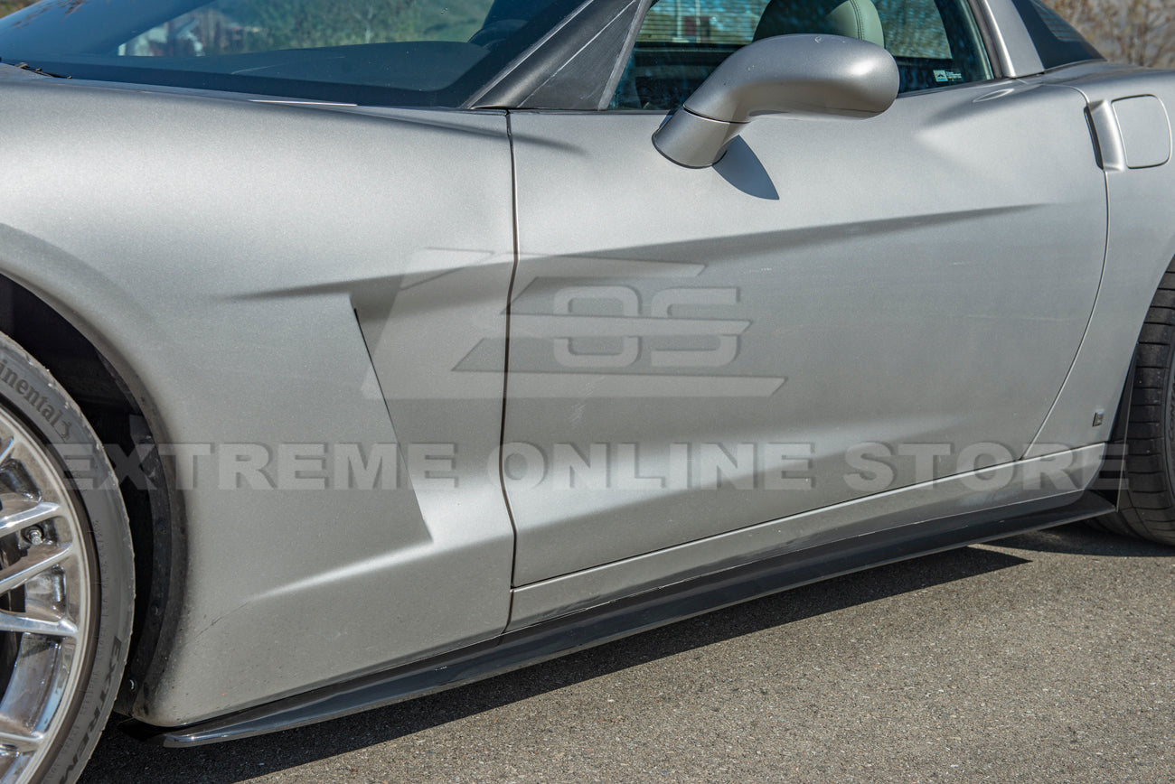 Corvette C6 Base | ZR1 Conversion Front Splitter Lip & Side Skirts Rocker Panels