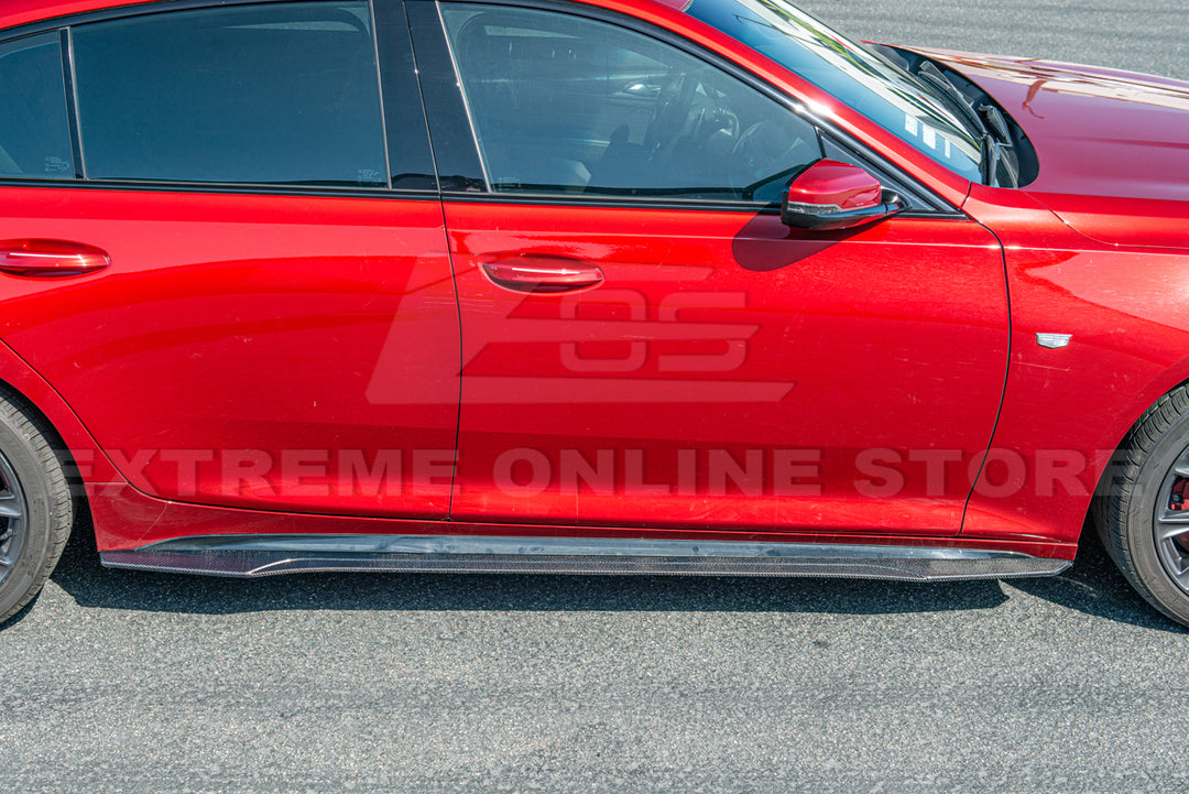 2020-Up Cadillac CT5-V | CT5 Sport BW DRY Carbon Side Skirts Rocker Panel