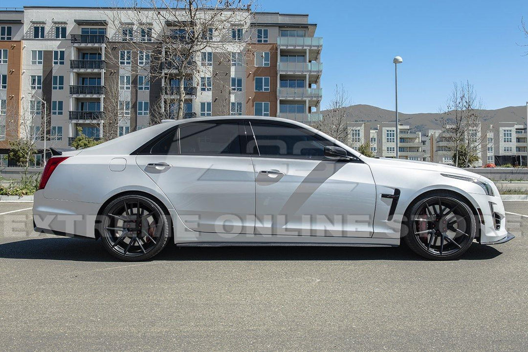2016-Present Cadillac CTS-V Carbon Fiber Side Skirts Rocker Panels - Extreme Online Store