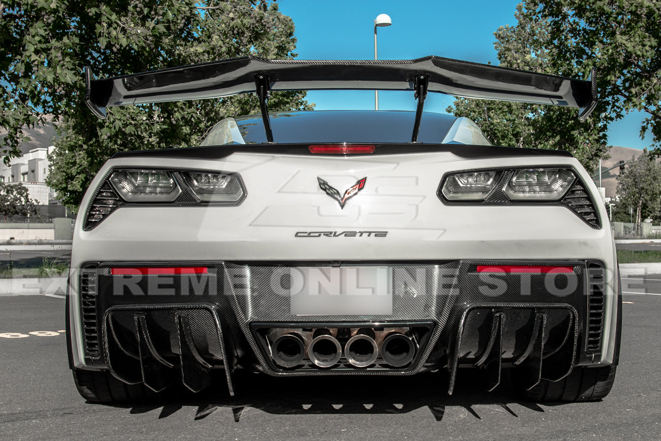 Auto Heckstoßstange Diffusor Finne Spoiler für Corvette C7 2014-2019