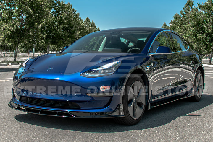 2017-23 Tesla Model 3 Performance Front Splitter &amp; Side Skirts