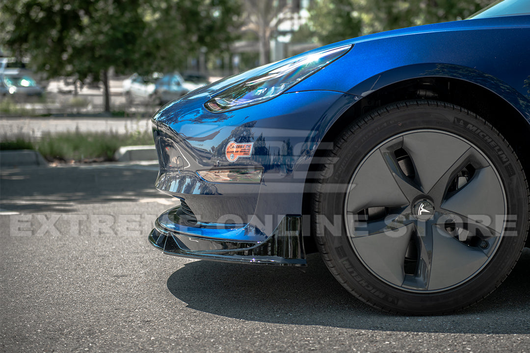 2017-23 Tesla Model 3 Performance Front Splitter &amp; Side Skirts