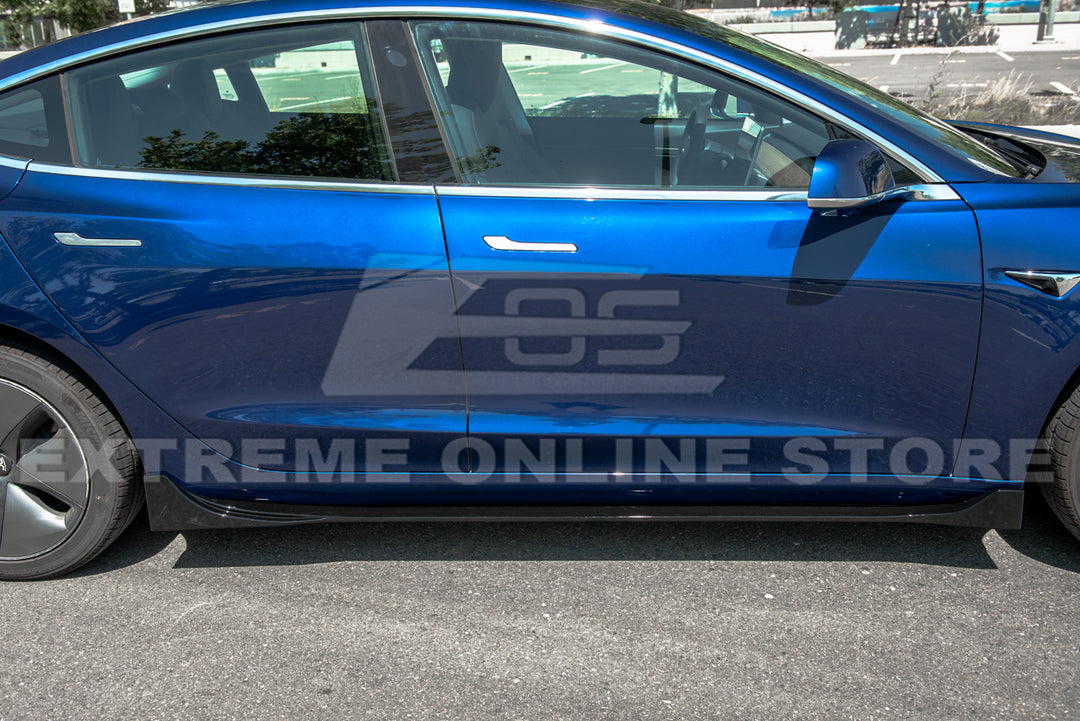 2017-23 Tesla Model 3 Performance Front Splitter &amp; Side Skirts