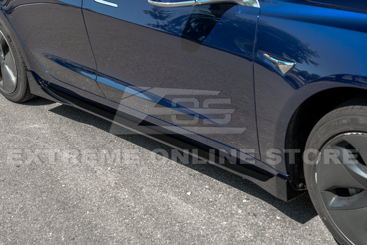 2017-23 Tesla Model 3 Performance Front Splitter &amp; Side Skirts
