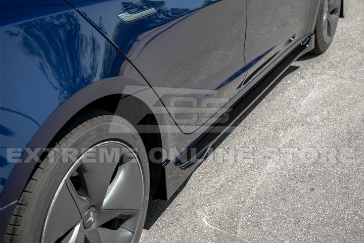 2017-23 Tesla Model 3 Performance Front Splitter &amp; Side Skirts