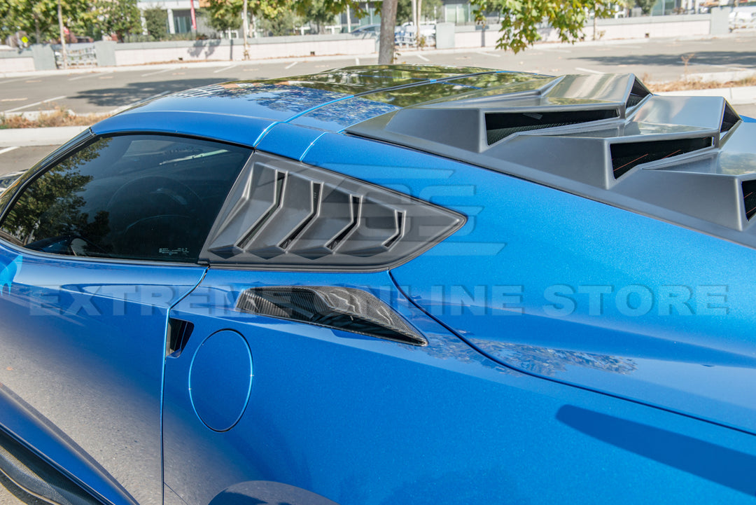 Corvette C7 Track Package Side Quarter Window Louver