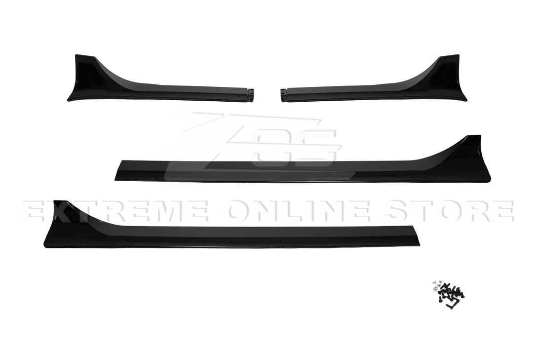 2020-24 Tesla Model Y Front Splitter Lip &amp; Side Skirt