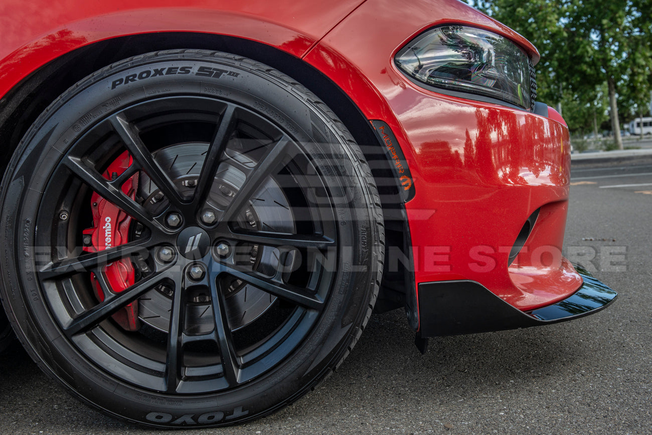2015-Up Dodge Charger SRT Performance Front Splitter & Rocker Panel
