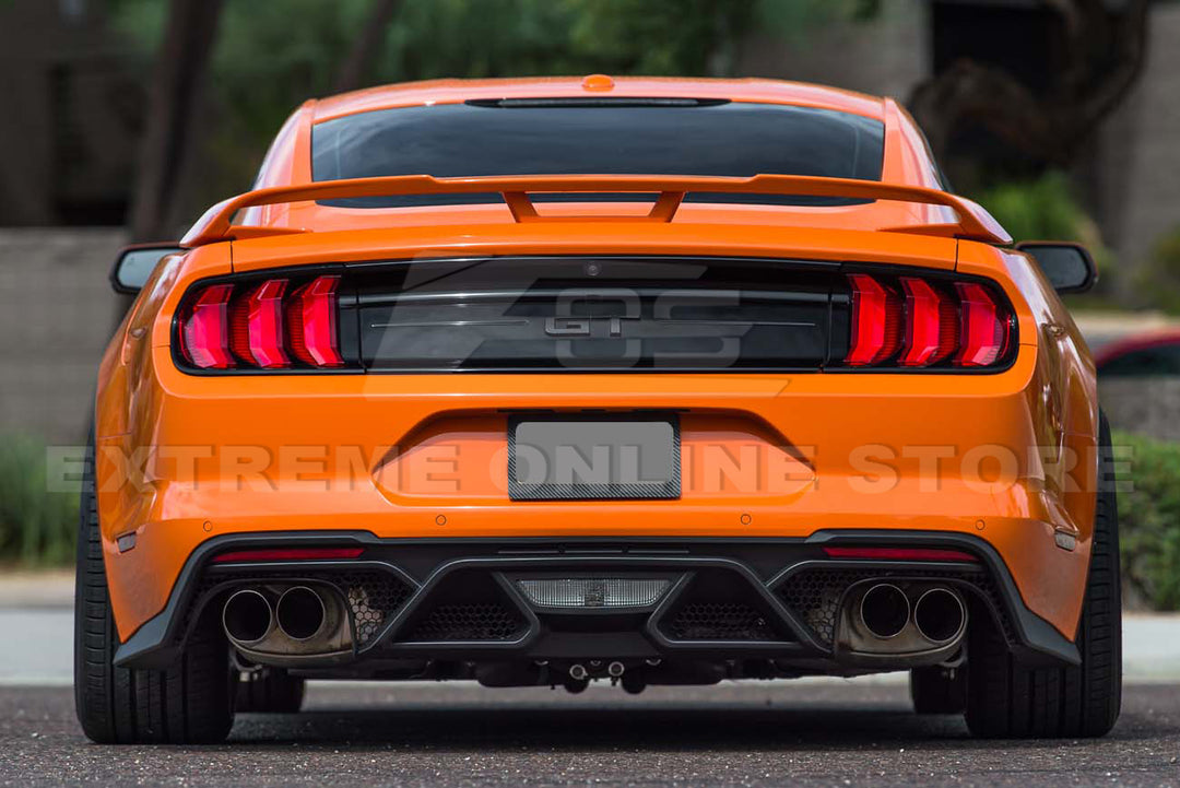 2018-22 Ford Mustang GT500 Rear Bumper Quad Tips Diffuser