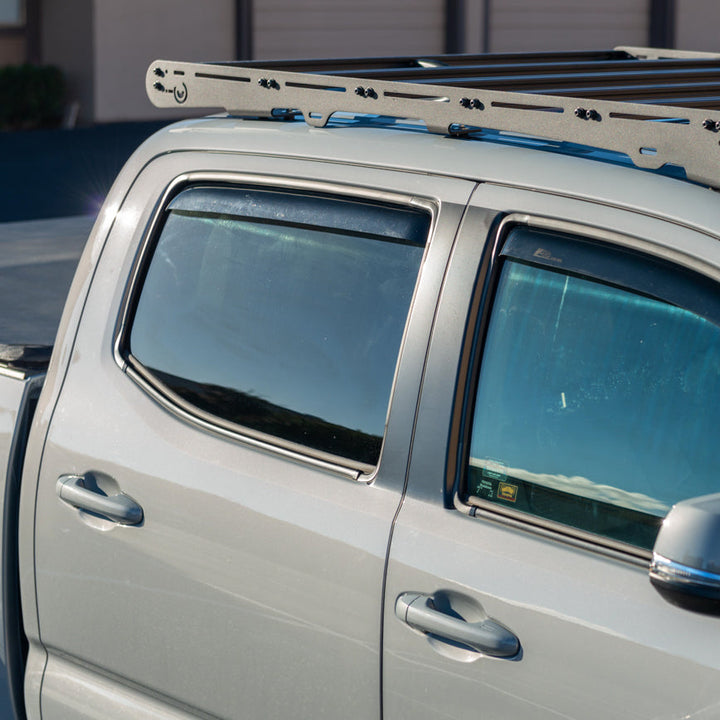 2016-Up Toyota Tacoma Double Cab Window Visors Wind Deflectors Rain Guards In-Channel EOS Visors 