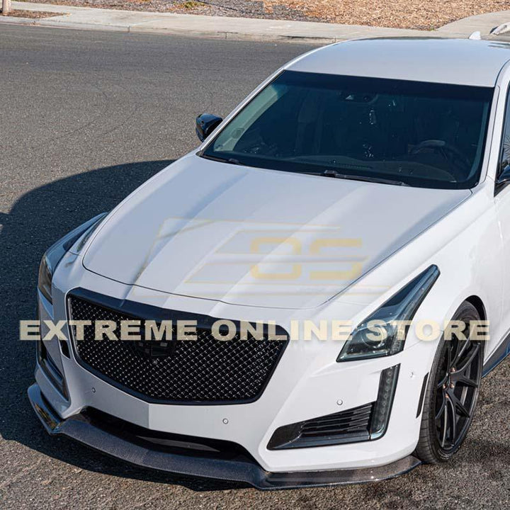 2014-19 Cadillac CTS Carbon Fiber Front Splitter &amp; Side Skirts - Extreme Online Store