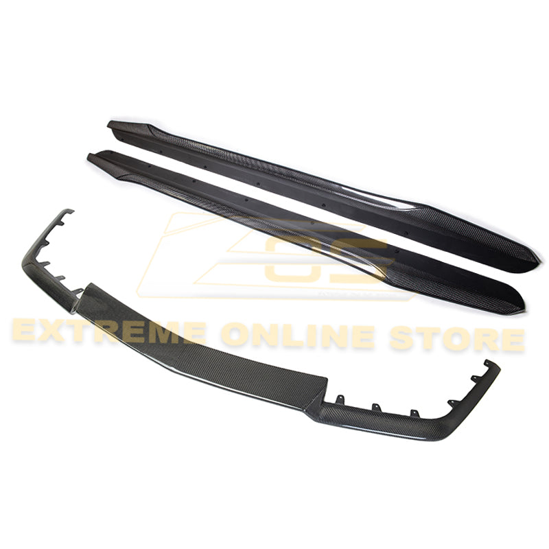 2009-15 Cadillac CTS-V Carbon Fiber Front Splitter &amp; Side Skirts