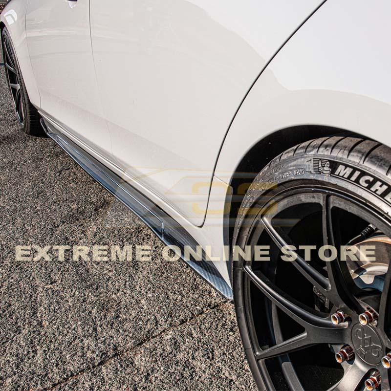 2014-19 Cadillac CTS Carbon Fiber Front Splitter &amp; Side Skirts - Extreme Online Store