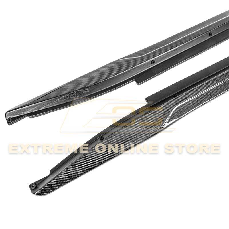 2014-19 Cadillac CTS Carbon Fiber Front Splitter & Side Skirts - Extreme Online Store