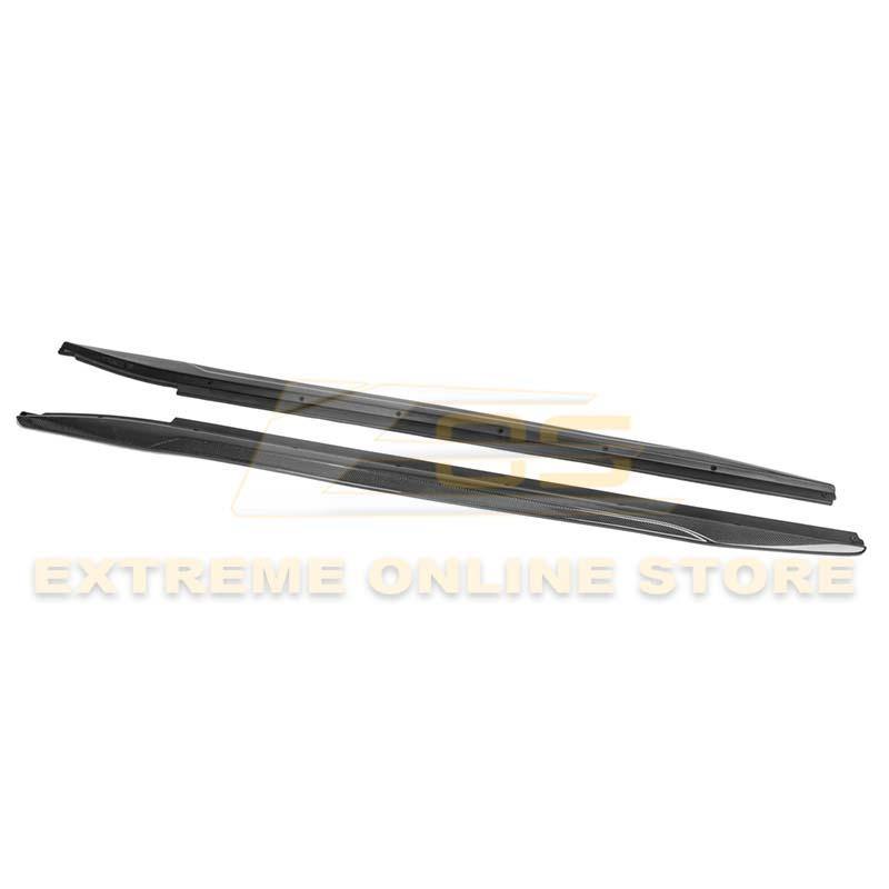 2014-19 Cadillac CTS Carbon Fiber Side Skirts Rocker Panels - Extreme Online Store