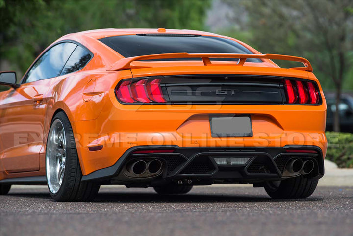2018-22 Ford Mustang GT500 Rear Bumper Quad Tips Diffuser