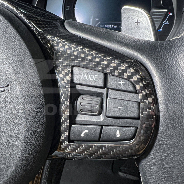 2020-Up Toyota Supra Carbon Fiber Steering Wheel Trim Cover