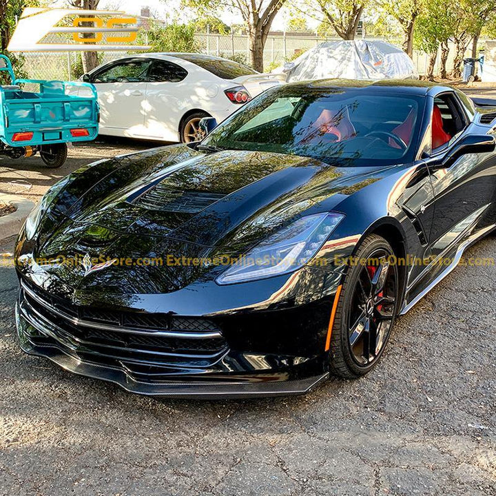 Corvette C7 Stingray / Z51 Front Splitter Lip &amp; Side Skirts Rocker Panels - ExtremeOnlineStore