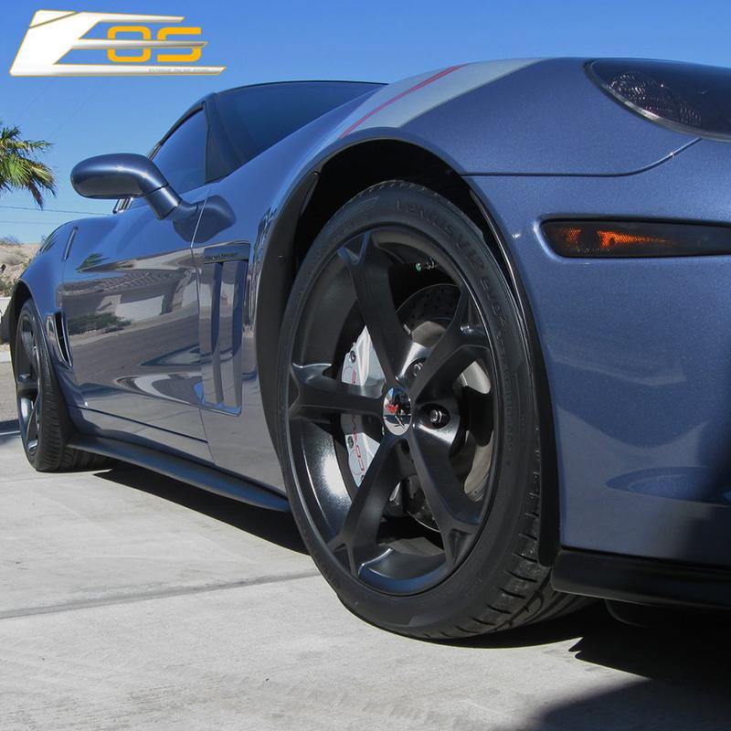 Corvette C6 Grand Sport / Z06 Front Splitter Lip & Side Skirts Rocker Panels - ExtremeOnlineStore