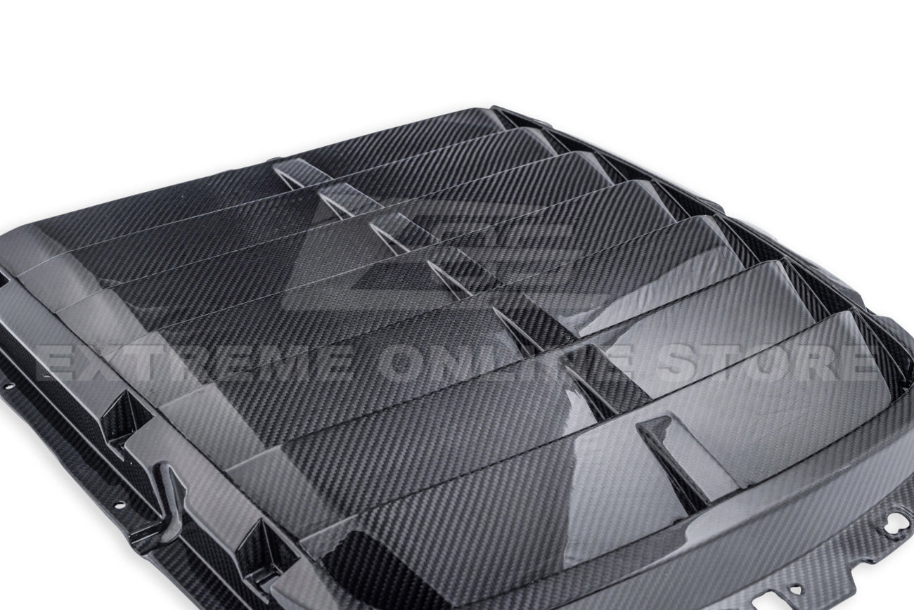 2020-Up Ford Mustang GT500 Carbon Fiber Front Hood Vent & Rain Tray Cover
