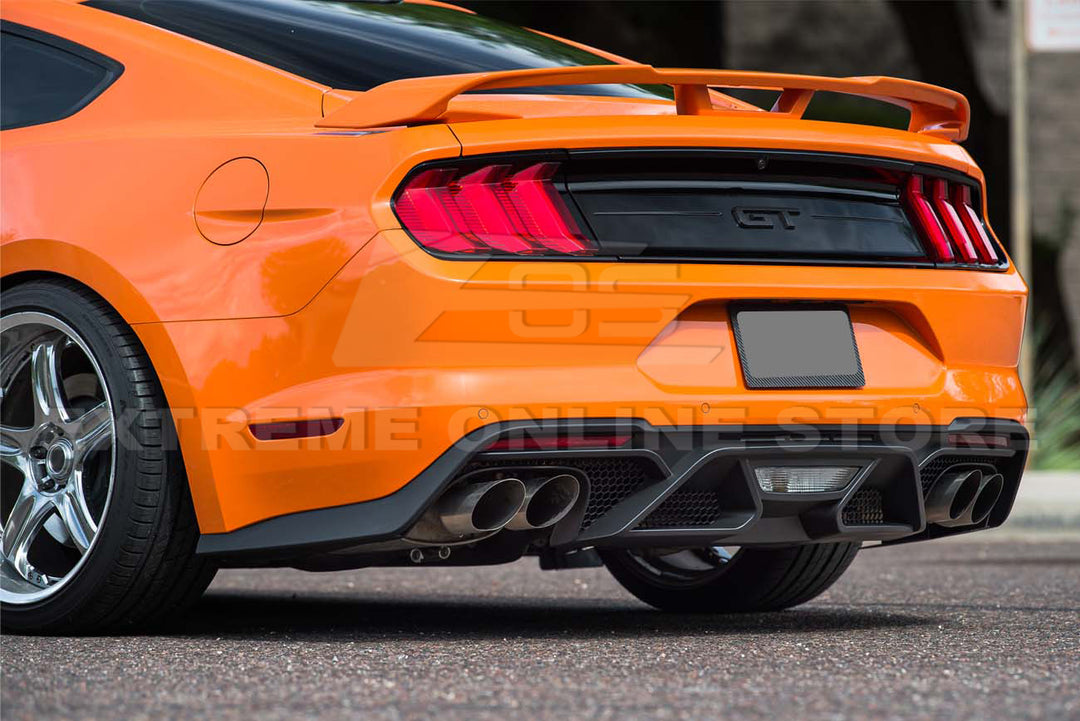 2018-22 Ford Mustang GT500 Rear Bumper Quad Tips Diffuser