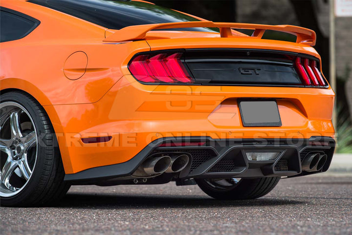 2018-22 Ford Mustang GT500 Rear Bumper Quad Tips Diffuser