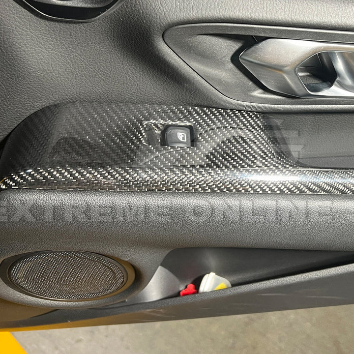 Toyota Supra Interior Carbon Fiber Center Console Side Panel Cover