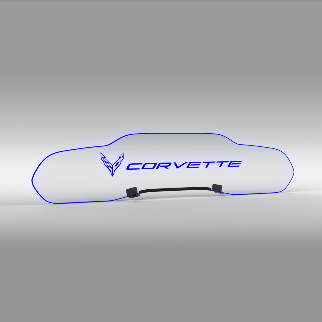 WindRestrictor® C8 Coupe Rear Add On Glow Plate