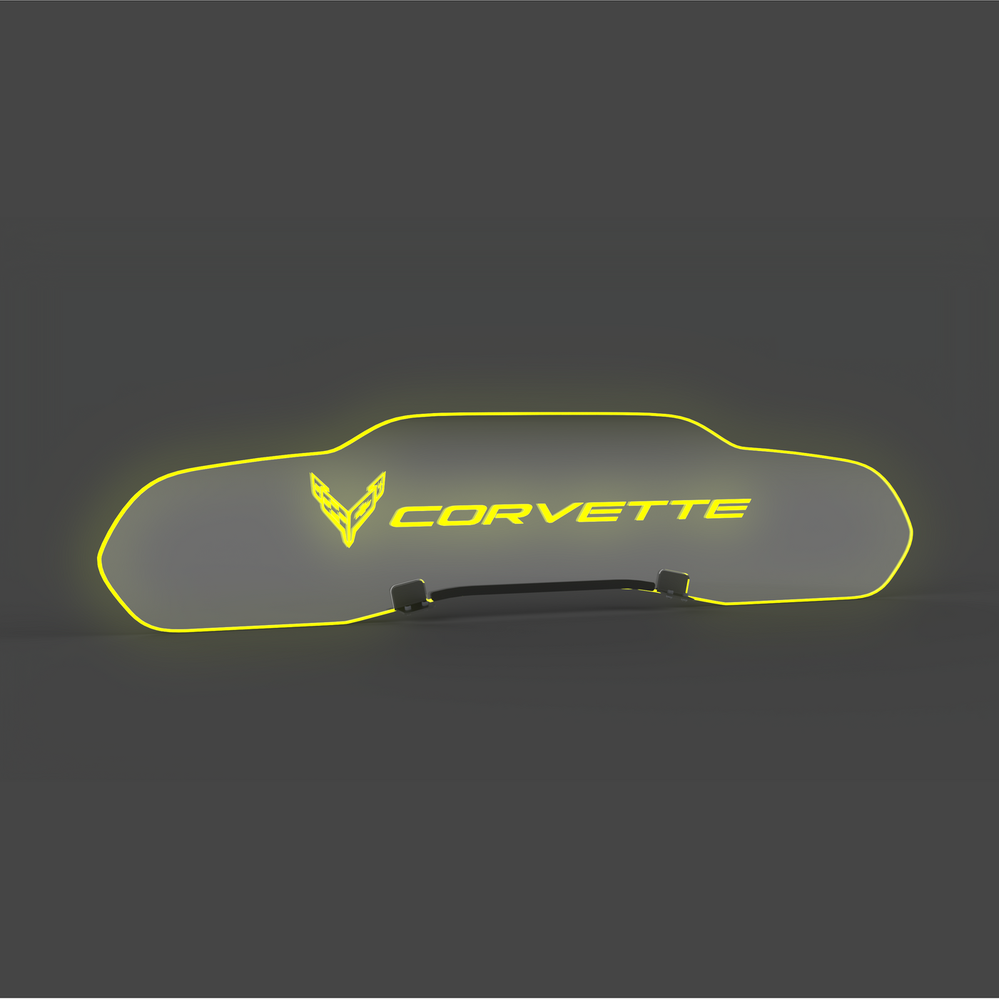 WindRestrictor® C8 Coupe Rear Add On Glow Plate