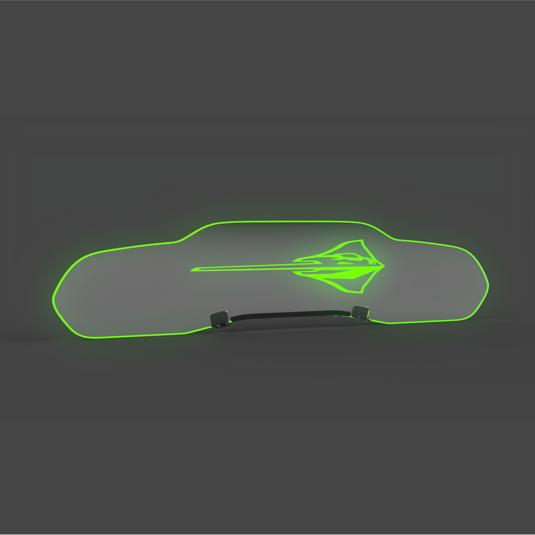 WindRestrictor® C8 Coupe Rear Add On Glow Plate
