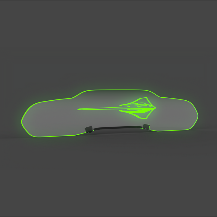 WindRestrictor® C8 Coupe Rear Add On Glow Plate