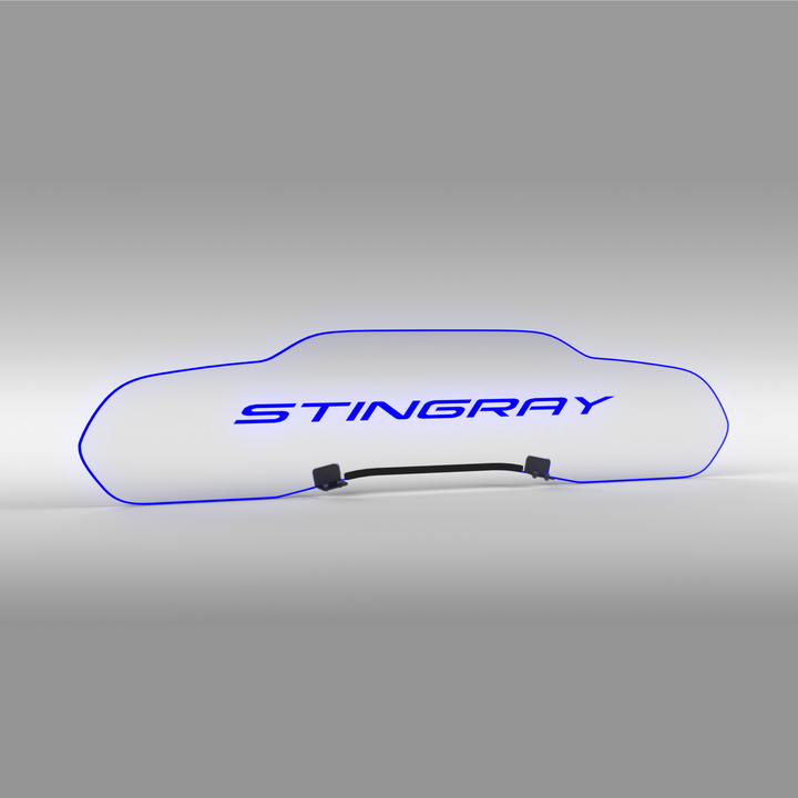 WindRestrictor® C8 Coupe Rear Add On Glow Plate