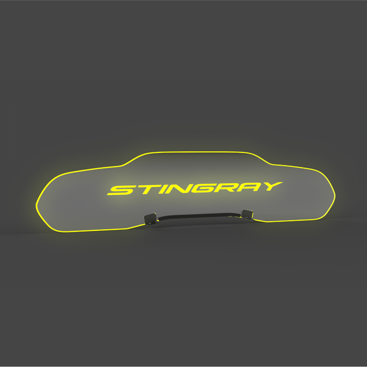 WindRestrictor® C8 Coupe Rear Add On Glow Plate