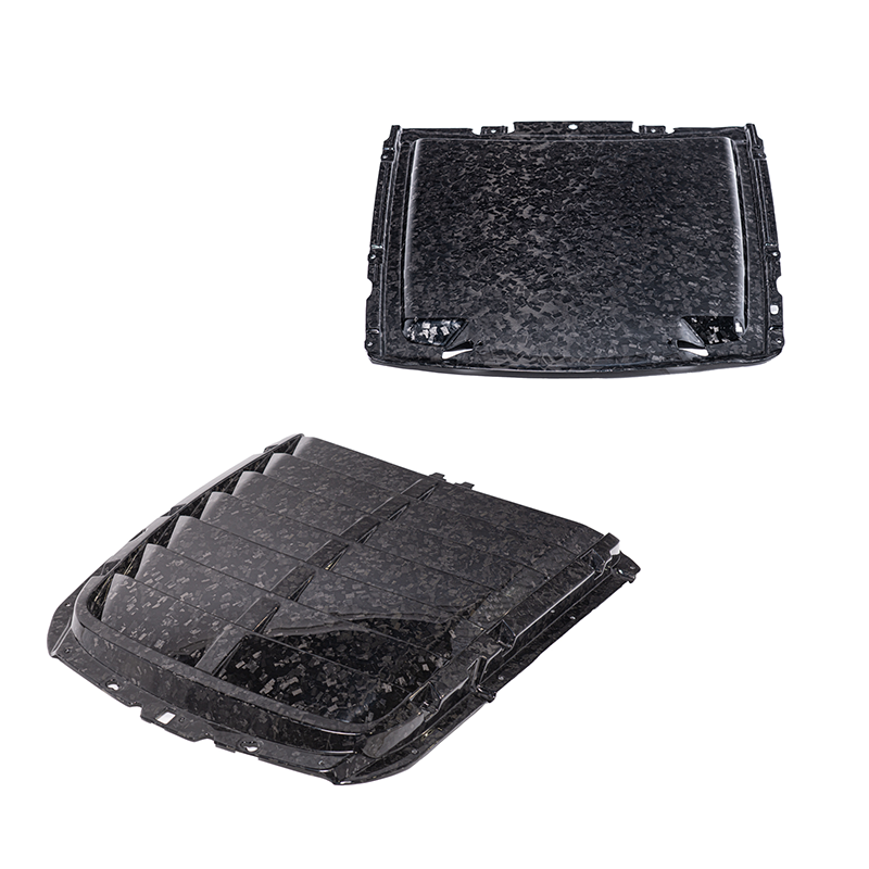 2020-23 Ford Mustang GT500 DRY Carbon Fiber Front Hood Vent &amp; Rain Tray Cover