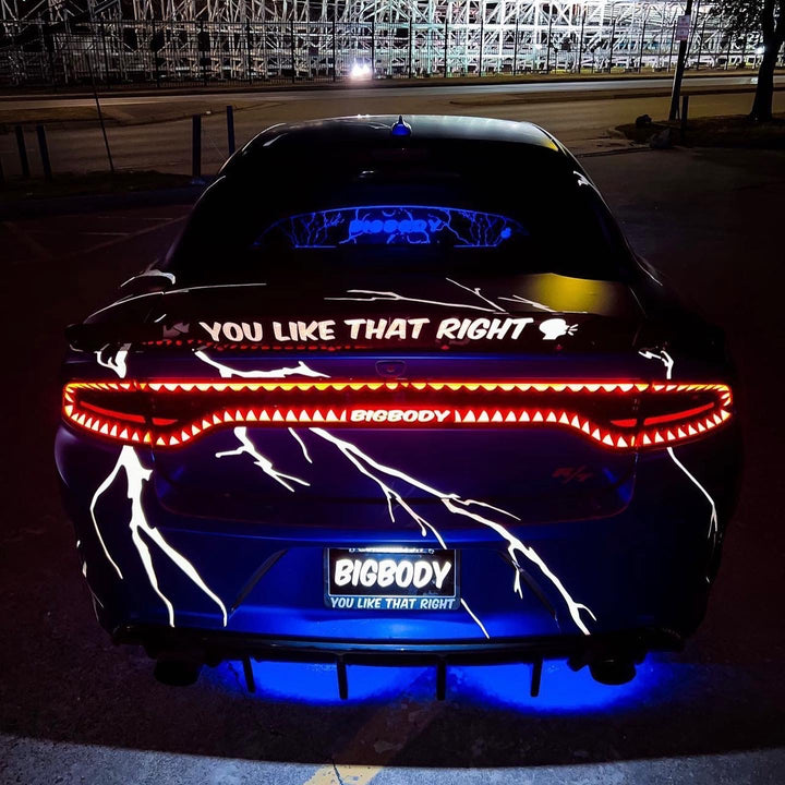 WindRestrictor® 2006-Up Dodge Charger Rear Add On Glow Plate