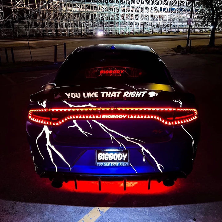 WindRestrictor® 2006-Up Dodge Charger Rear Add On Glow Plate