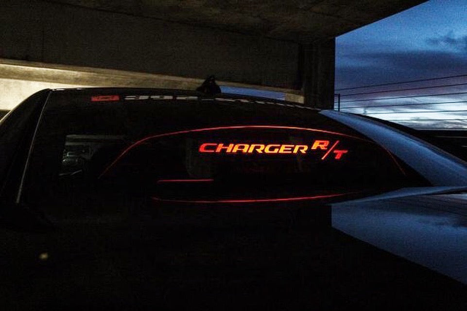 WindRestrictor® 2006-Up Dodge Charger Rear Add On Glow Plate