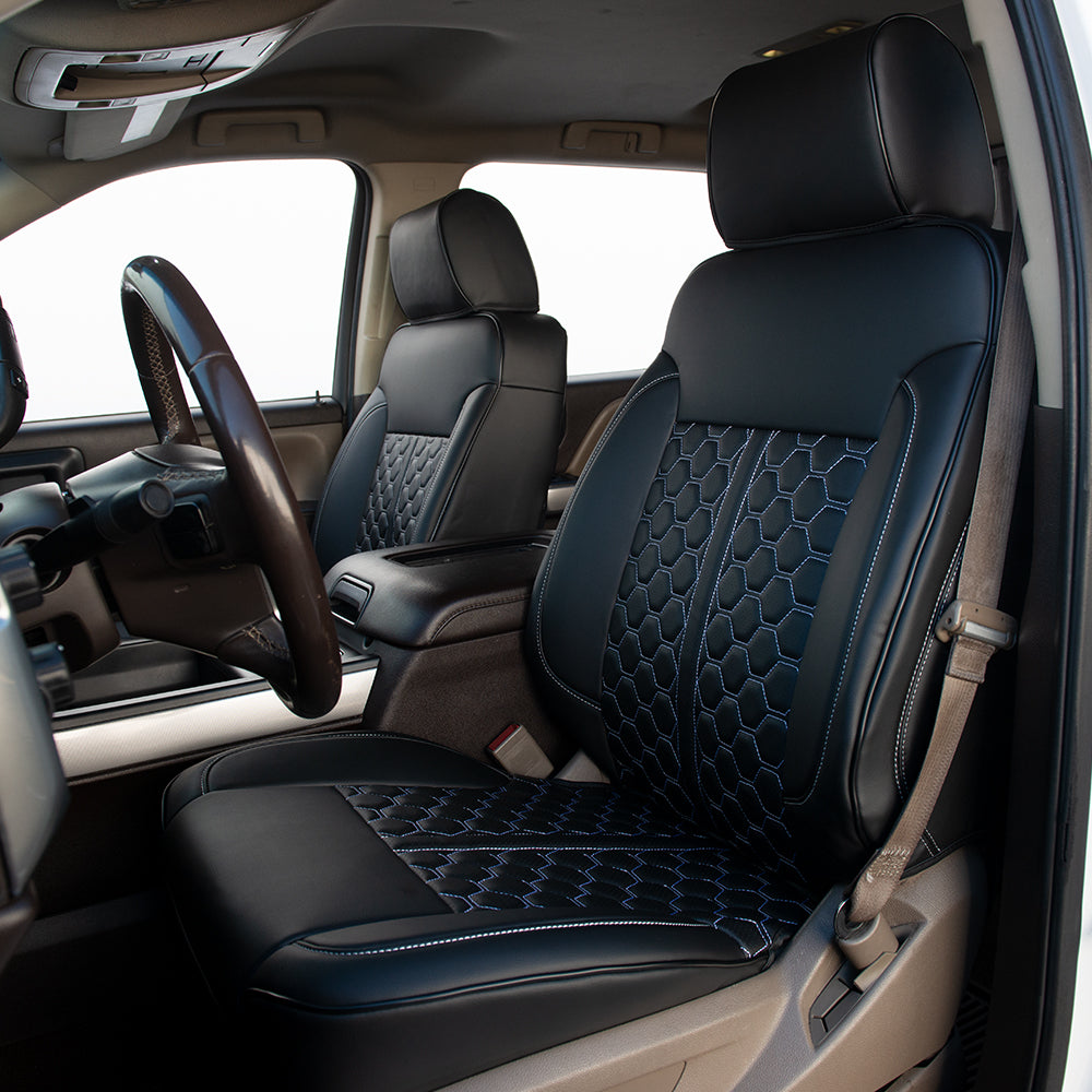 2014-18 Chevrolet Silverado Premium Custom Leather Seat Covers