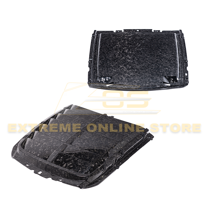 2020-23 Ford Mustang GT500 DRY Carbon Fiber Front Hood Vent &amp; Rain Tray Cover