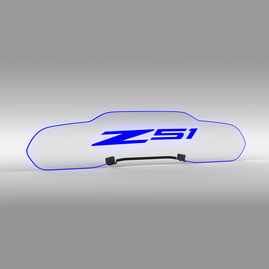 WindRestrictor® C8 Coupe Rear Add On Glow Plate