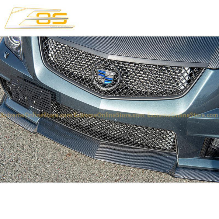 2009-15 Cadillac CTS-V Carbon Fiber Front Splitter - Extreme Online Store