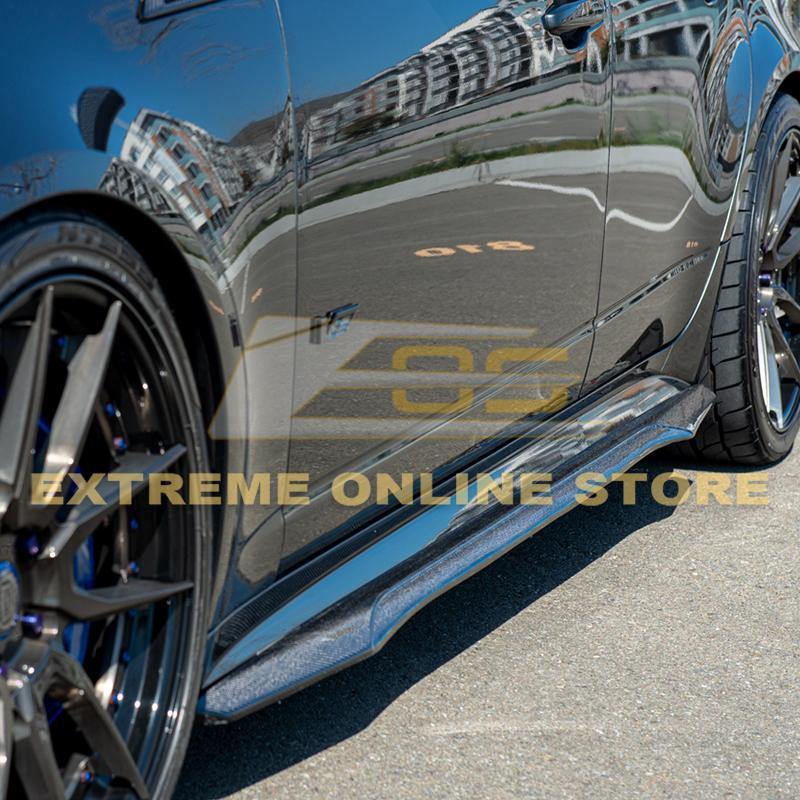 2009-14 Cadillac CTS-V Carbon Fiber Side Skirts - Extreme Online Store