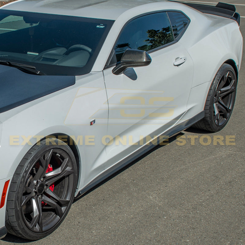 Carbon Fiber Side Skirts Rocker Panels For 16-Up Camaro RS & SS – ZL1 Style Pair