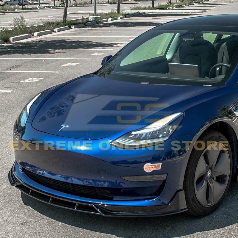 2017-Up Tesla Model 3 Performance Front Splitter - Extreme Online Store